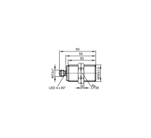 Индуктивный датчик в цельнометаллическом корпусе IIC226