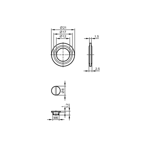 Дроссельный винт для датчиков давления E30044