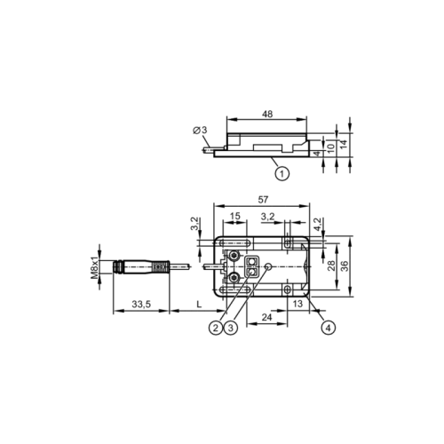 Емкостной датчик KQ6008 KQ6008
