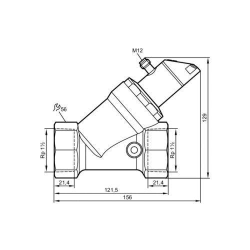 Датчик потока для невозвратного клапана и дисплея SBY257