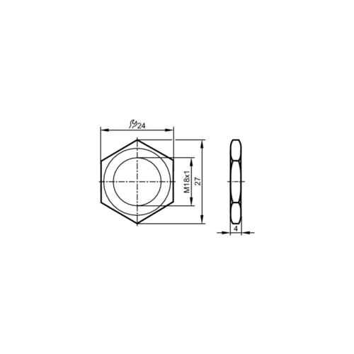 Шестиугольная гайка E21089