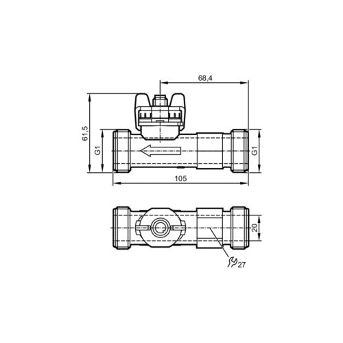 Вихревой датчик расхода SV7050