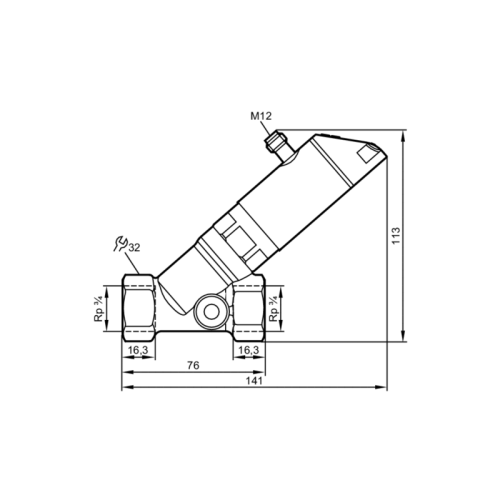 Датчик потока для невозвратного клапана и дисплея SBY234