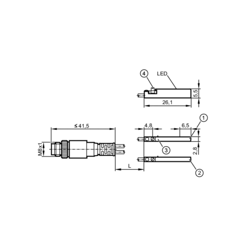 Датчик для цилиндров с С-образным пазом MK5350 MK5350