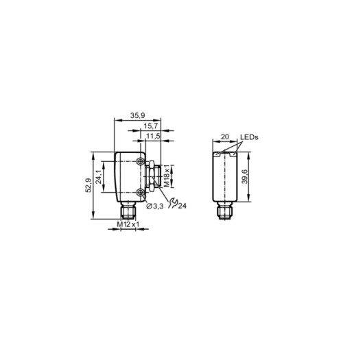 датчик диффузного отражения с функцией подавления заднего фона OGH383