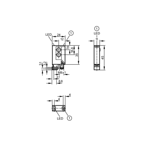 Датчик диффузного отражения OJ5000