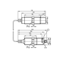 Емкостный датчик для высокой температуры KN5129 KN5129