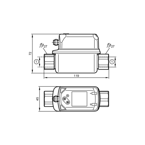 Вихревые датчики потока с дисплеем SV4610
