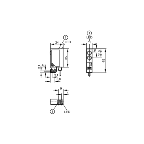 Датчик диффузного отражения OJ5024
