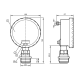 Датчик давления для установки заподлицо с аналоговым дисплеем PG2797