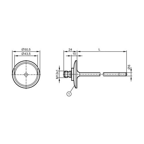 Датчик температуры с кабелем с присоединением к процессу TM4841