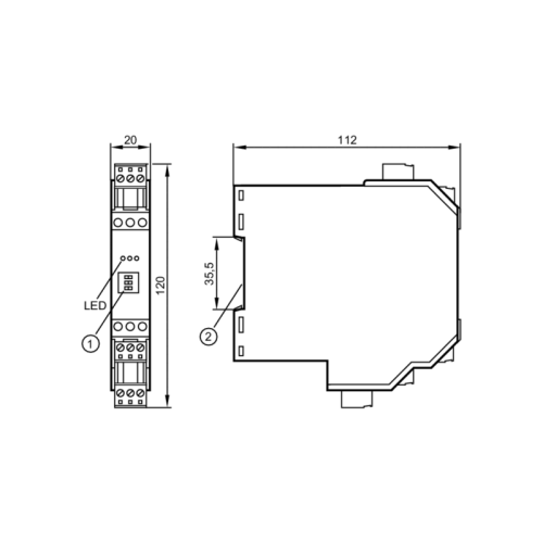 Коммутирующие усилители для искробезопасных датчиков (NAMUR) N0031A