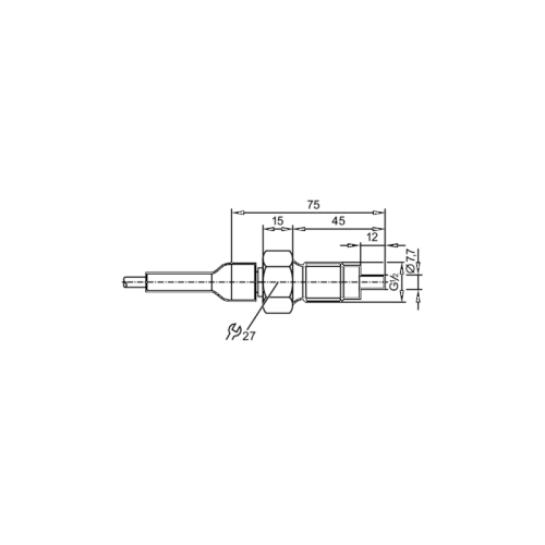 Датчик потока для подключения к оценочной электронике SF321A