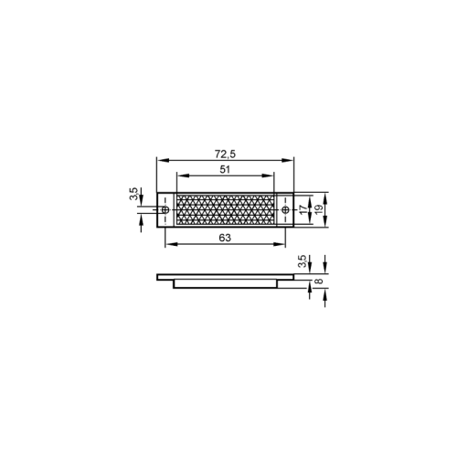 Рефлектор для рефлекторных датчиков E20957