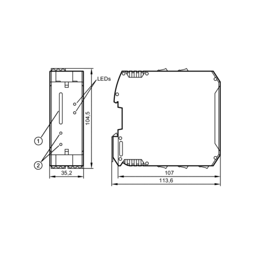 Блок оценочной электроники для датчиков потока SR307A