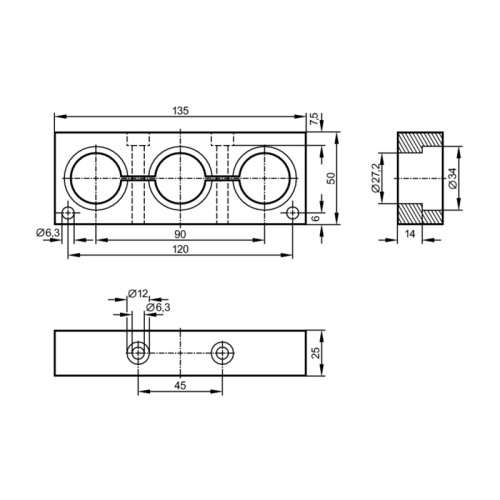 Монтажное приспособление для датчиков физических величин E30079