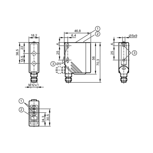 Оптический датчик измерения расстояния O5D150