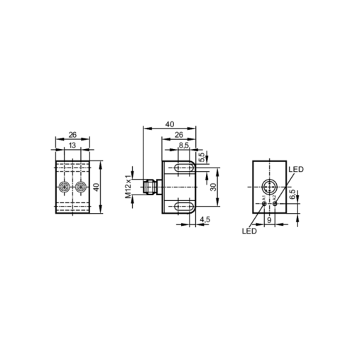 Сдвоенный индуктивный датчик для вентильных приводов IN5224