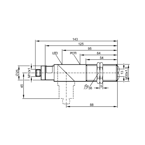 Датчик диффузного отражения OI8502