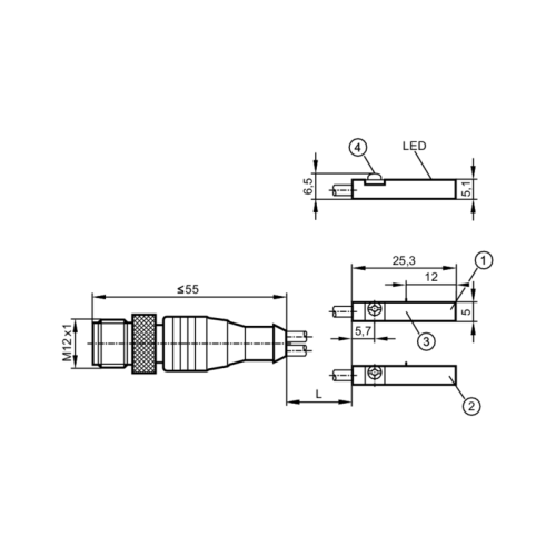 Датчик для цилиндров с Т-образным пазом MK5209 MK5209