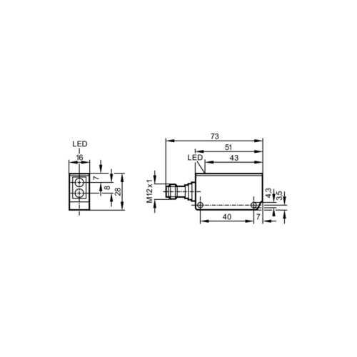 Датчик диффузного отражения OU5069