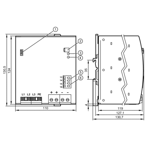 Блок питания 24 V DC, импульсный E84036
