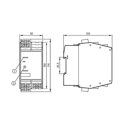 Модуль безопасности AS-интерфейс для установки в шкаф управления AC2258 AC2258