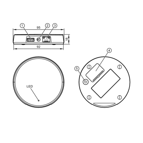 шлюз для беспроводных датчиков вибрации ZB0929
