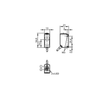 Однолучевой световой барьер - приёмник O6E300