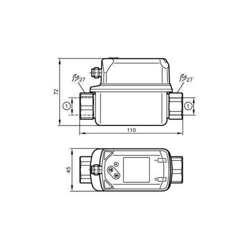 Вихревые датчики потока с дисплеем SV5500