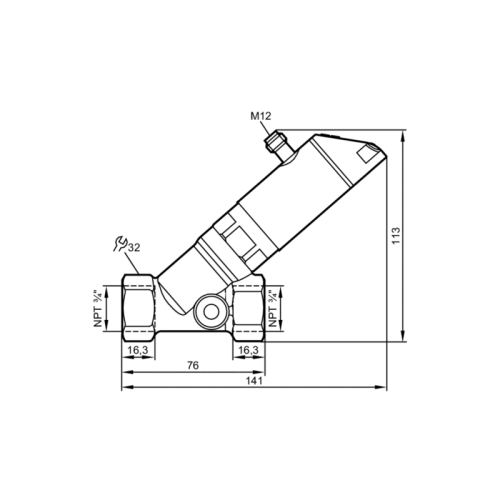 Датчик потока для невозвратного клапана и дисплея SBN234