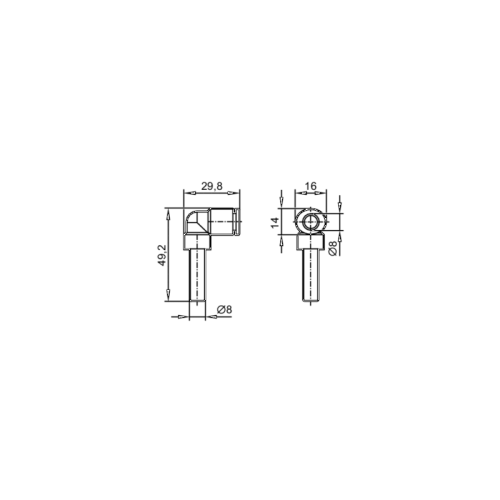 Фитинг типа 'Push-in L' для пневматических соединений E75228