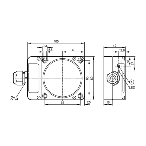 Емкостной датчик KD501A KD501A