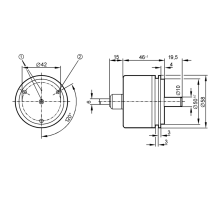 Инкрементальный энкодер со сплошным валом RU1161 RU1161