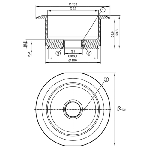 Монтажный адаптер для датчиков температуры E33434
