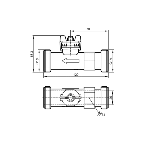 Вихревой датчик расхода SV8050