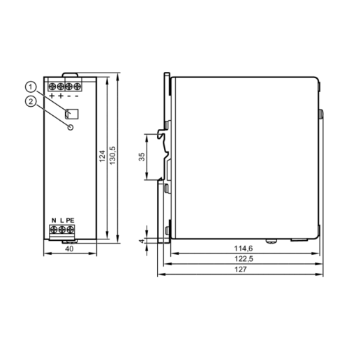 Блок питания 24 V DC, импульсный DN4012