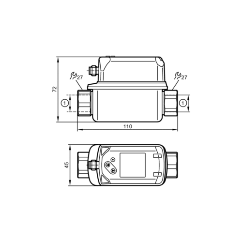 Вихревые датчики потока с дисплеем SV4504