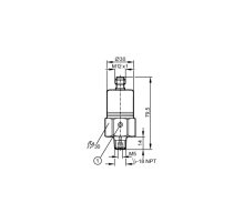Датчик давления с керамической измерительной ячейкой PX3254