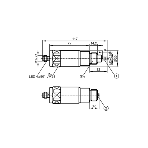 Магнитные датчики с двумя точками переключения для диагностики тормоза M95008