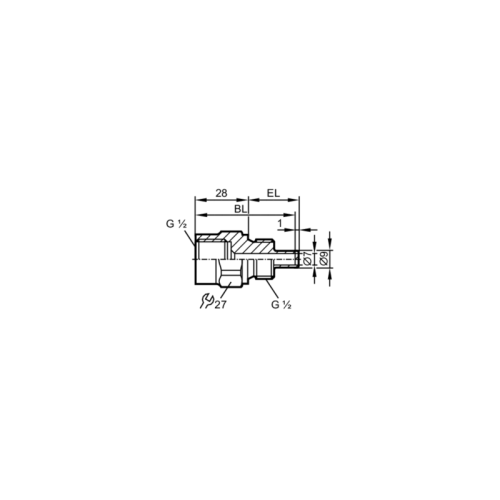 Защитная гильза с резьбой для датчиков температуры E37600