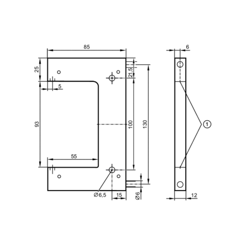Оптоволоконный однолучевой световой барьер E21132