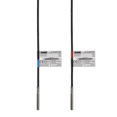 Вставные парные комплектные датчики температуры сопротивления для теплосчетчиков с кабелем (тип PS / PL) JUMO HEAT temp