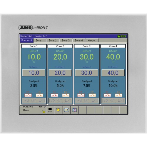 Система автоматизации  JUMO mTRON TМногофункциональная панель оператора 840