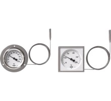 Расширительный термометр для панельного монтажаСтрелочный капиллярный термометр