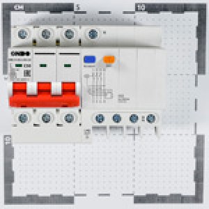 Дифференциальные автоматы электронные DBE, 4-полюса, 4,5 кА
