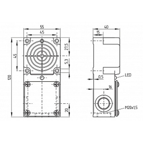 Индуктивный датчик Schmersal IFL30-384-10/01-M20