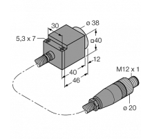 Индуктивный датчик TURCK NI25-CQ40/S1102 5M