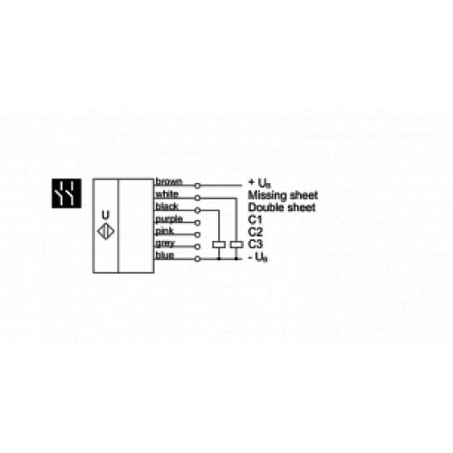 Датчик двойного листа Microsonic dbk+5/Empf/3CDD/M18