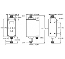 Расходомер TURCK FTCI-G1/4D06A4P-2LIX-H1141